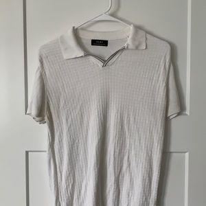 Zara “60’s look” Polo in White